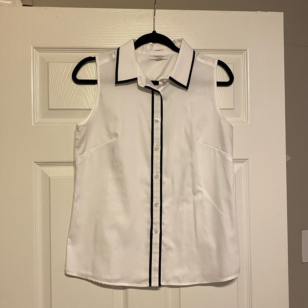 Calvin Klein button-up tank top